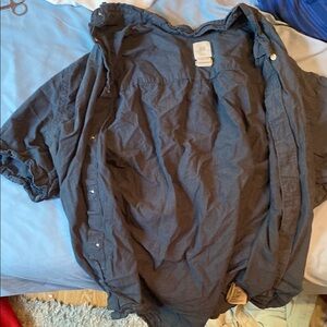 H&M Casual Button Down Shirt - Navy Blue